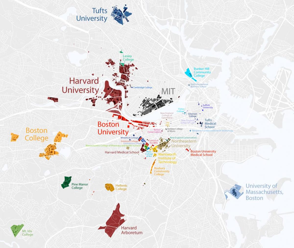 mapa Boston university