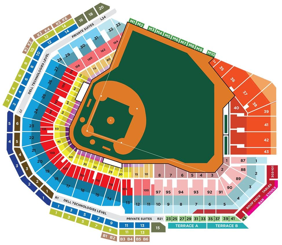 mapa Fenway park