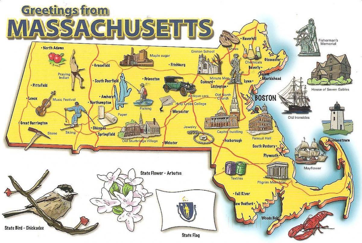 New England spojené státy americké mapa