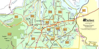 Mapa Bostonu kraj