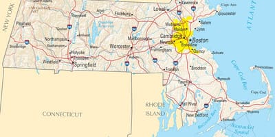 Boston na mapě