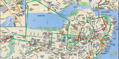 Boston trolley tours mapě