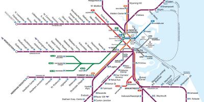 Boston nádraží mapě
