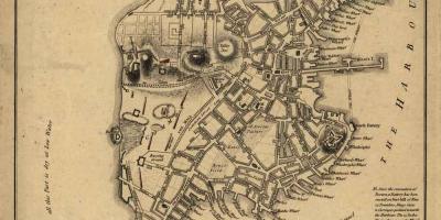 Historickou mapu Bostonu