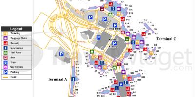 Mapa letiště Logan international